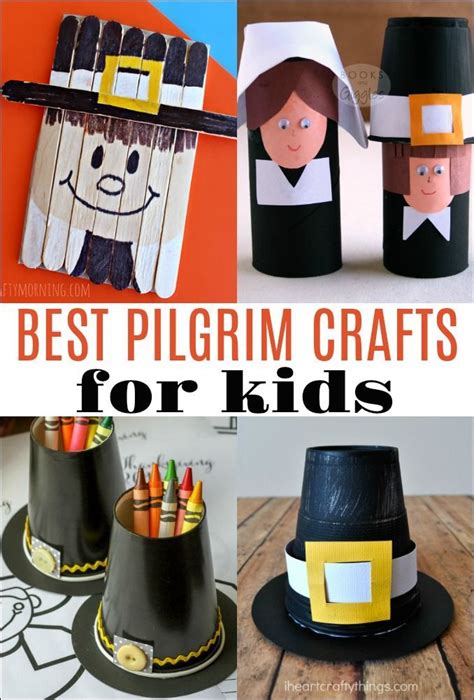 Best Pilgrim Crafts For Kids Thanksgiving Kids Pilgrim Crafts Fun