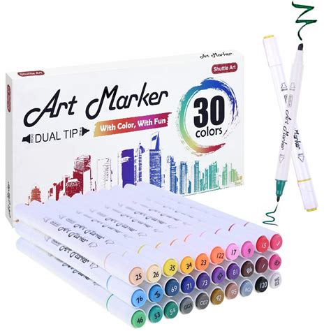 Shuttle Art Markers Color Chart