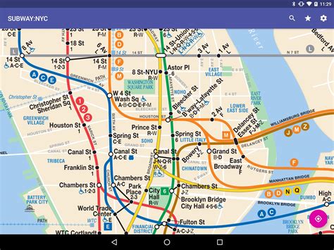 New York Subway Map Offline Tourist Map Of English