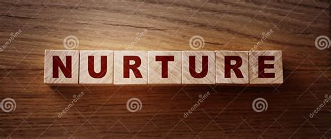 Nurture Word Written In Wooden Cubes Soft Skills Education Concept