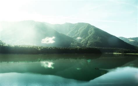 Free Images Water Nature Cloud Mist Sunlight Morning Hill Lake