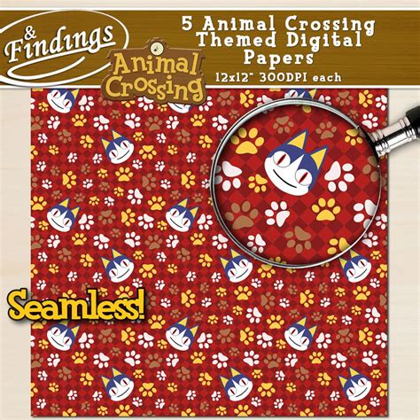 Instant Download Animal Crossing Themed Digital Paper Ready To Etsy