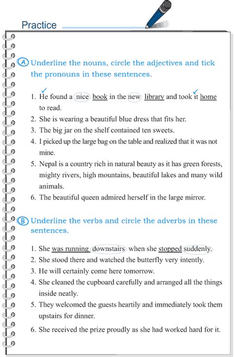 The mastery of english is essential for pupils to gain access to information and. Grade 5 Grammar Lesson 1 Parts of speech (3) | Grammar ...