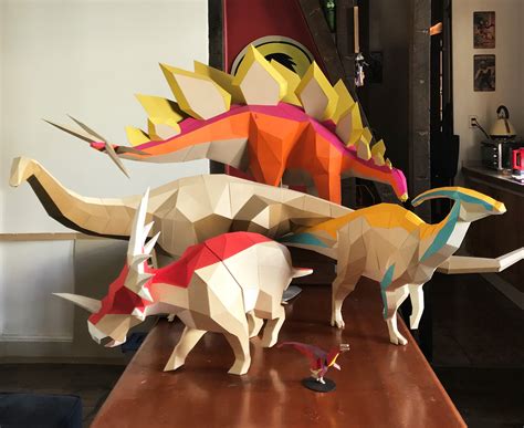 3d Paper Dinosaur Template