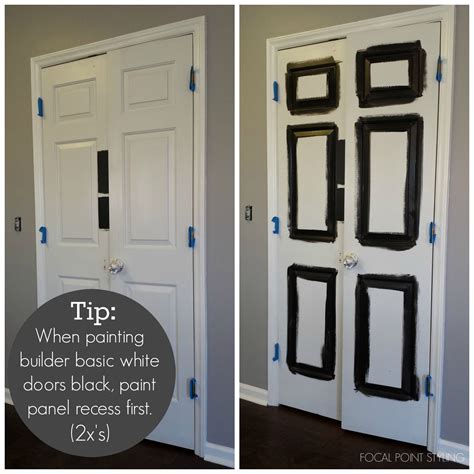 Focal Point Styling How To Paint Interior Doors Black And Update Brass