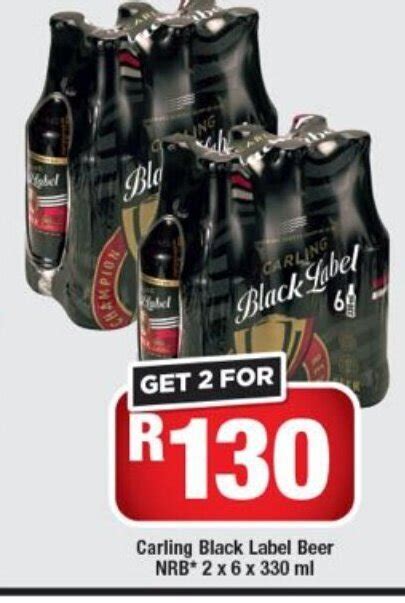 Carling Black Label Beer Nrb X X Ml Offer At Ok Liquor