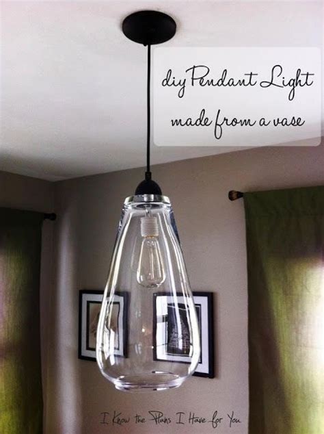 I Know The Plans I Have For You Diy Pendant Light From A Vase Diy