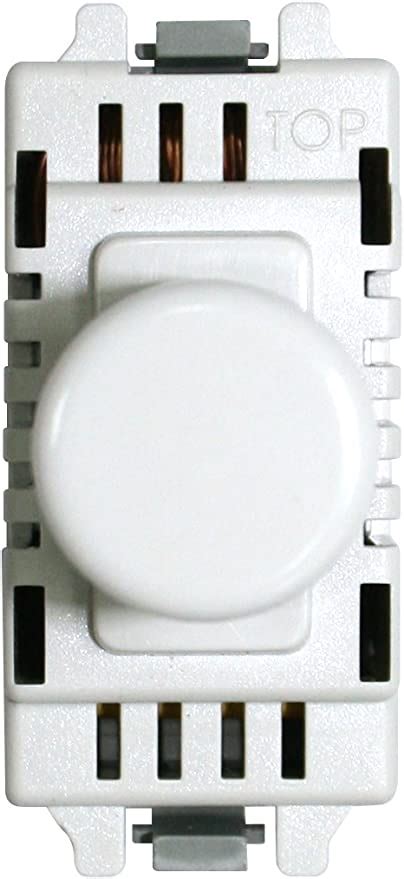 Bg Electrical Gd400 Nexus Grid White 2 Way 400w 1 Module Modular Dimmer