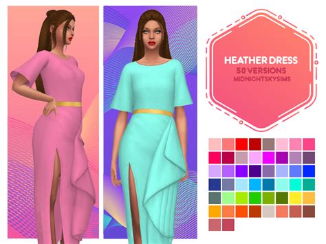 Womens Heather Dress Simsworkshop