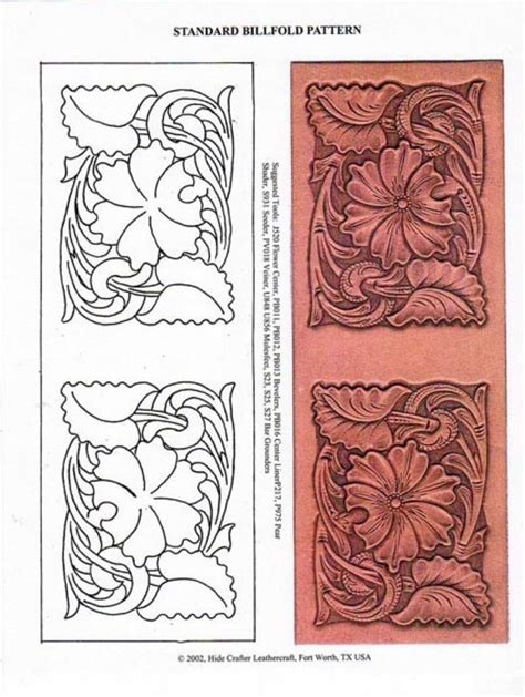 Simple Printable Leather Tooling Patterns