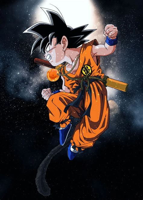 Goku Dragon Ball Z Poster By Holavpn Vpn Displate Anime Dragon