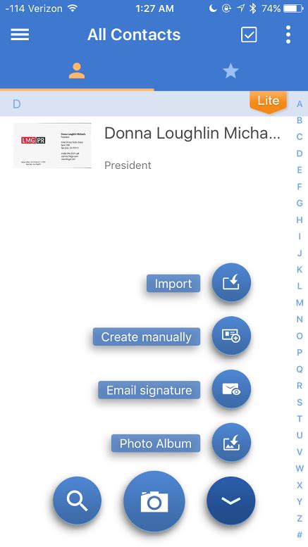 Take a picture of any card with phone camera, the contact info will be recognized and saved in card holder automatically. 5 apps to help you digitally organize business cards ...