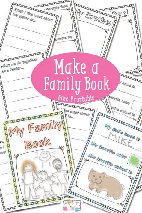 Each piece of it has a different fan segment. FREE Printable Family Book
