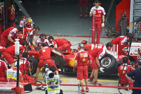 More than a traditional racing competition, it allows drivers to measure and beat their personal best lap time focusing on the clock. Scuderia Ferrari Marlboro Formula One Racing Team Editorial Stock Image - Image of race ...