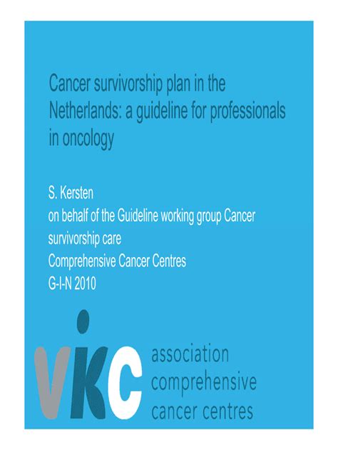 Fillable Online Cancer Survivorship Plan In The Fax Email Print Pdffiller