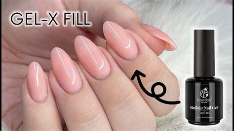 Gel X Fill With Builder Gel Daily Charmes Full Cover Tips Apre Gel