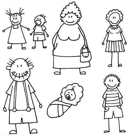 Para realizar un buen par de actividades en las instituciones educativas tenemos estas diversas imágenes de una familia para colorear. familia para colorear