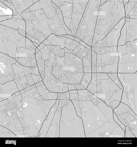 Mappa Urbana Di Milano Immagini Vettoriali Stock Alamy