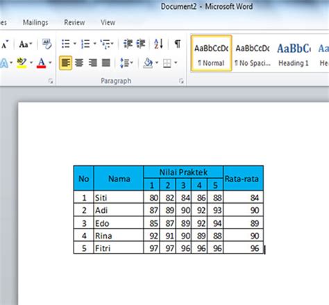 Cara Copy Paste Tabel Excel Dengan Hasil Yang Sama Sheet Dan Word