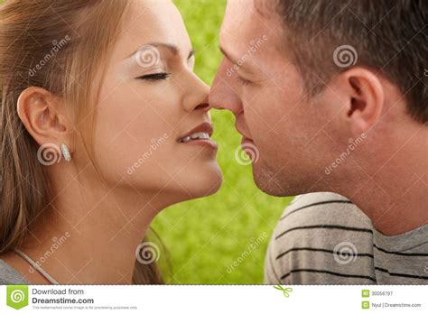 Passionate Couple Before Kiss Royalty Free Stock