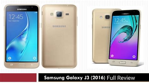 Samsung Galaxy J3 2016 Sm J320f Full Review Youtube
