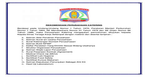 Surat penawaran barang atau jasa tersebut akan membantu perusahaan dalam membangun kerjasama yang menguntungkan. Contoh Proposal Catering Ke Perusahaan Pdf - Berbagi Contoh Proposal