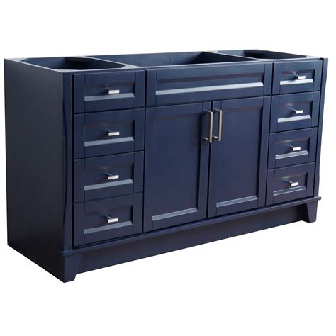 Double storage with bathroom wall cabinets. Bellaterra Home 60 in. W x 21.5 in. D Single Bath Vanity ...