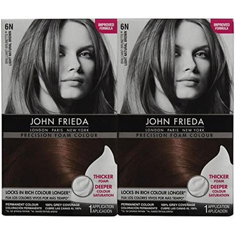 John Frieda Precision Foam Hair Colour Light Natural Brown N Pk