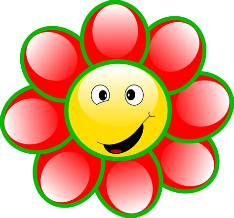 Smiley Flower Face Goofy Smile Png Picpng