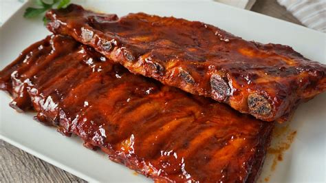 costillas de cerdo en salsa barbacoa cocina