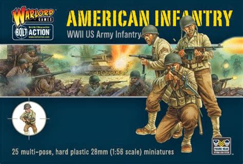 Hard Plastic Warlord Games 28mm Ww2 American Infantry