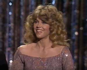 Fonda admitted she just had a hard time accepting her own aging. Jane Fonda winning an Oscar for Coming Home at the 51st Academy Awards in 1979 - Plastic Surgery Log