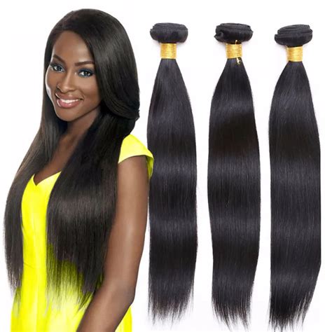 Brazilian Virgin Hair Straight Bundles Bresilien Human Hair Weave