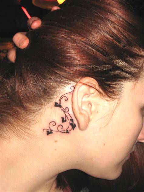 Tattoo Behind Ear Short And Sweet Tattoo Designs