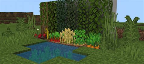 Анимация листьев и воды Шейдеры для Майнкрафт Minecraft Pe Inside