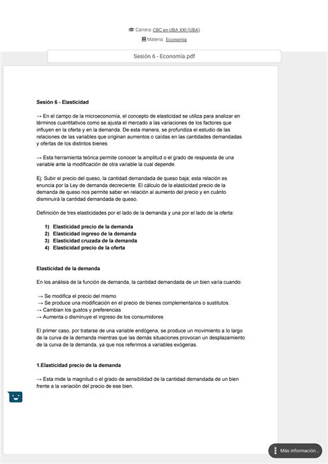 Resumen De Todas Las Sesiones De Economía Uba Xxi Economía Cbc En Uba Xxi Filadd Carrera