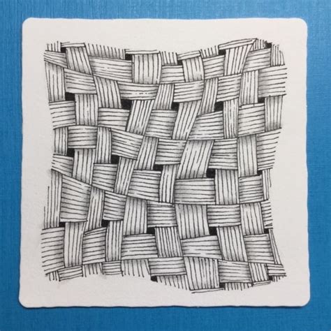 Zentangle Tile Of The Stoic Pattern Tangled By Nancy Domnauer Czt