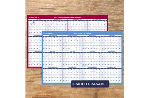 At A Glance Reversible Erasable Academicregular Year Wall Calendars