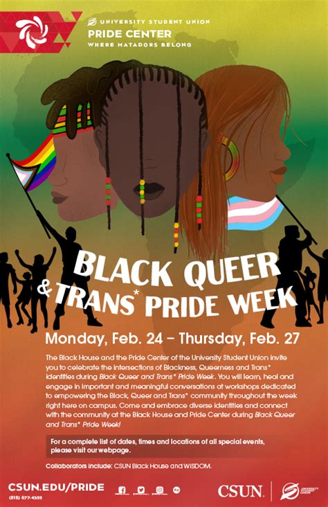 Pride Center Black Queer And Trans Pride Week California State