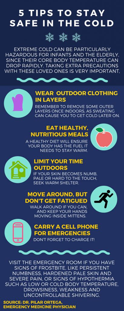Infographic 5 Tips To Stay Safe In The Cold Health Enews