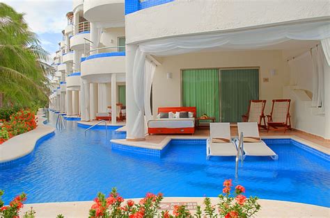 Swim Up Room River El Dorado Maroma Riviera Maya Mexico Hotels El Dorado Maroma Romantic