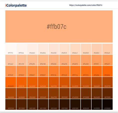 Search for a color by its name in the list containing more than 2000 names. Hex Color Code #ffb07c | Peach color information | Hsl ...