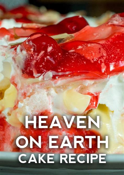 · cherry angel trifle dessert with scrumptious layers of angel food cake, vanilla pudding, cherry pie filling, and whipped topping. Heaven On Earth Cake - Page 2 - QuickRecipes