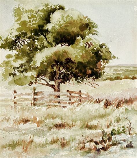 Plein Air Watercolor Landscape Painting Plein Air Watercolor