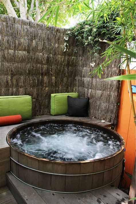 The feeling is quite diverse! Small Yard Ideas Pictures With 10 Seat Jacuzzi | Joy ...