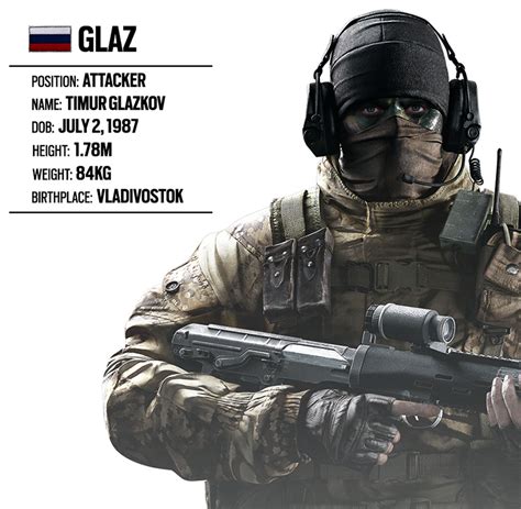Operator Spotlight 17 Glaz Russian Unit Rainbow Six Siege Game