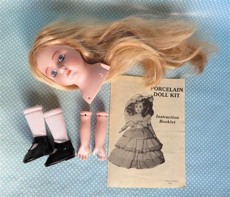 Vintage 20 Porcelain Doll Kit By Alberon Designs Called Amelia 1987