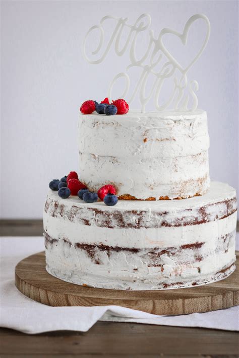 rezept für semi naked cake zweistöckig bakinglifestories