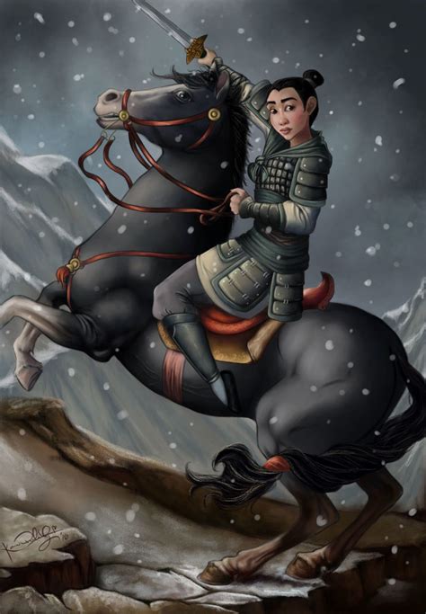 Mulan By Karen De La Garza Mulan Disney Fan Art Mulan Disney