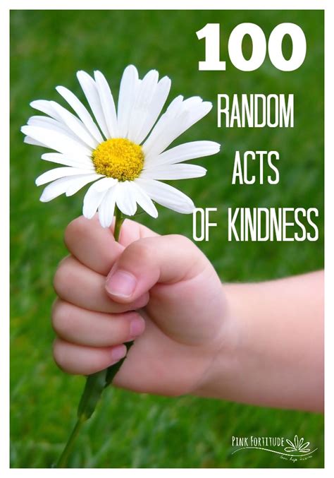 100 Random Acts Of Kindness Pink Fortitude Llc